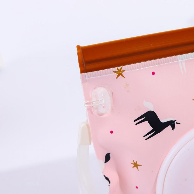 Pouch zelfdichtende Doekjes Nat Doekje zelfdragende Dispenser Houder Hervulbare PVC Bag Herbruikbare