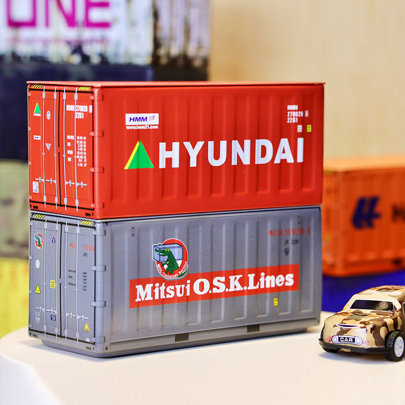Container Mini Iron Box Small Container Model Storage Box Desktop Ornament Storage Rack Multi-Functional Metal Box