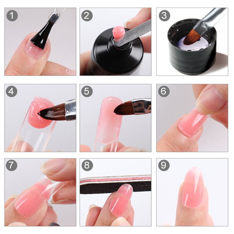 Nail Art Pen Dual-ended Painting Pen Toning Drawing UV Gel Brush Shiny Rhinestones Handle Nail Care Manicure Tool