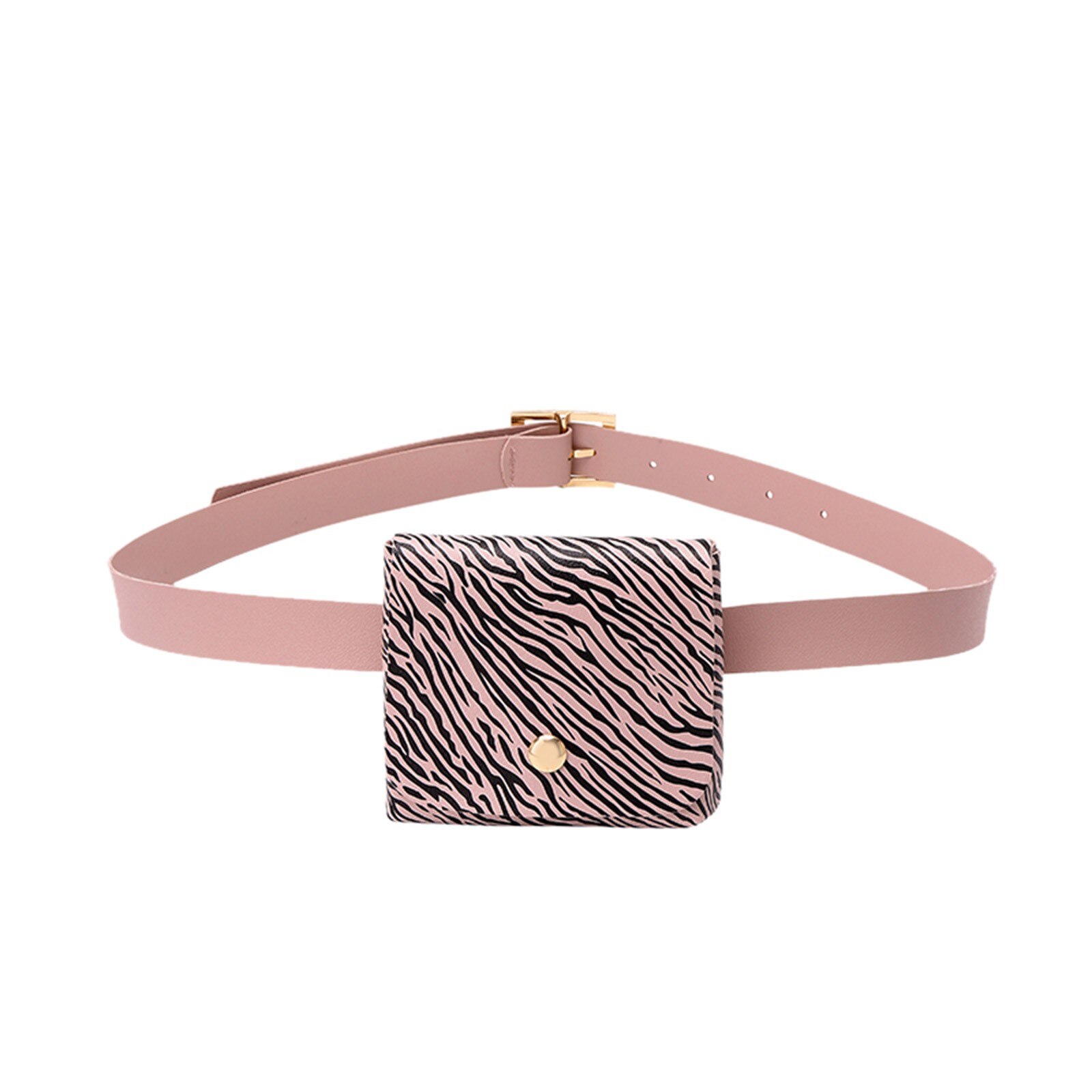 Luipaard Taille Packs Dames Mode Riem Kleine Taille Zakken Casual Wild Riem Kleine Vierkante Tas Сумка Женская Сумка На Пояс: C