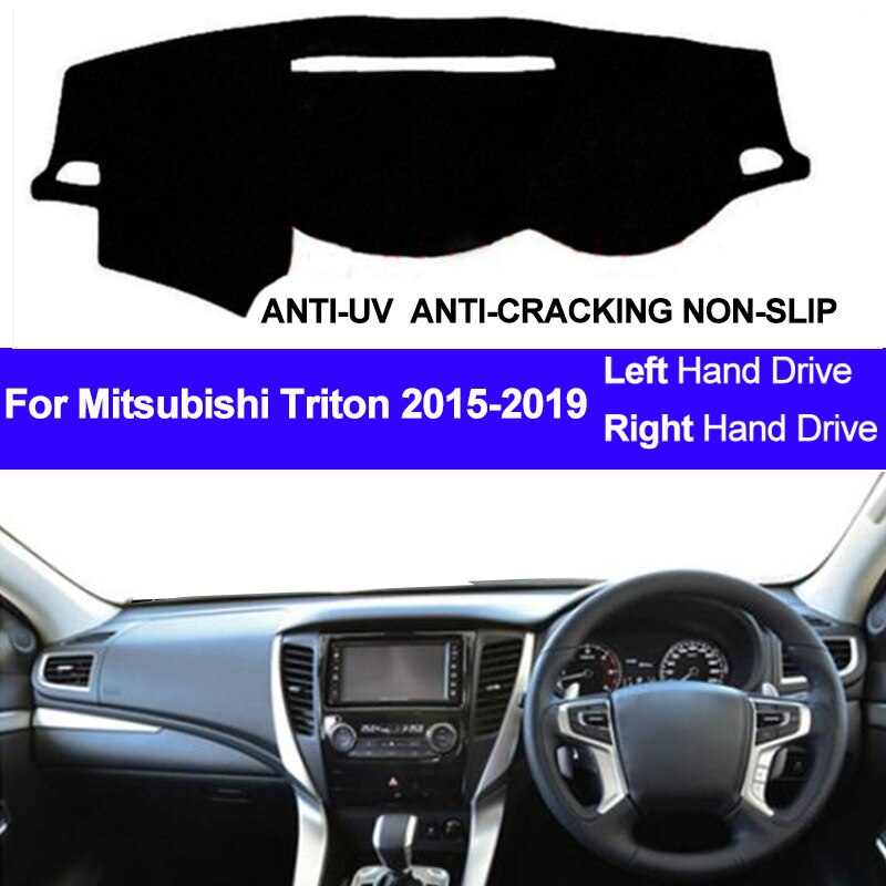 Auto Dashboard Cover Voor Mitsubishi Triton Dashboard Dashmat Pad Tapijt Zonnescherm Antislip auto Styling