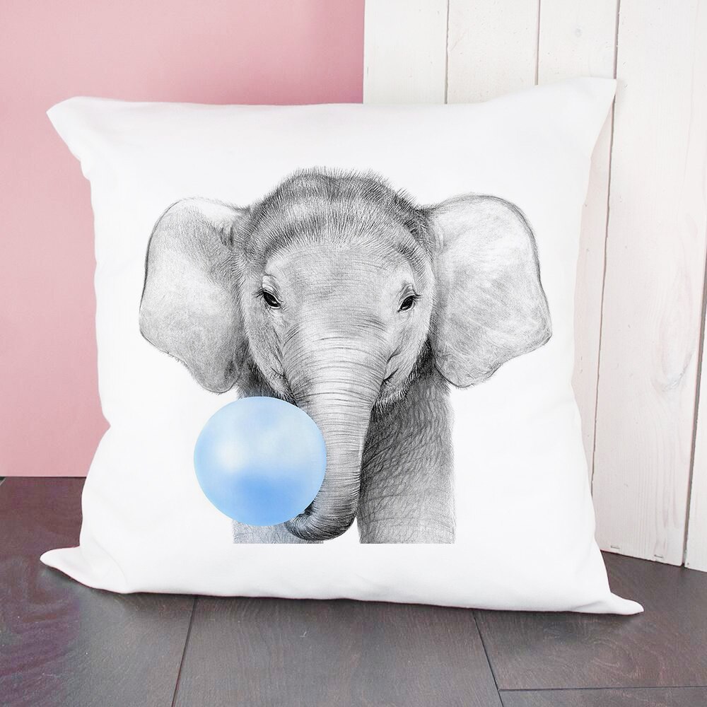 Leuke Dieren Bellen Blazen Print Kussensloop Leuke Patroon Kussenhoes Voor Kinderen Polyester Thuis Nordic Decor Sierkussen: Z01290-DCCWH-