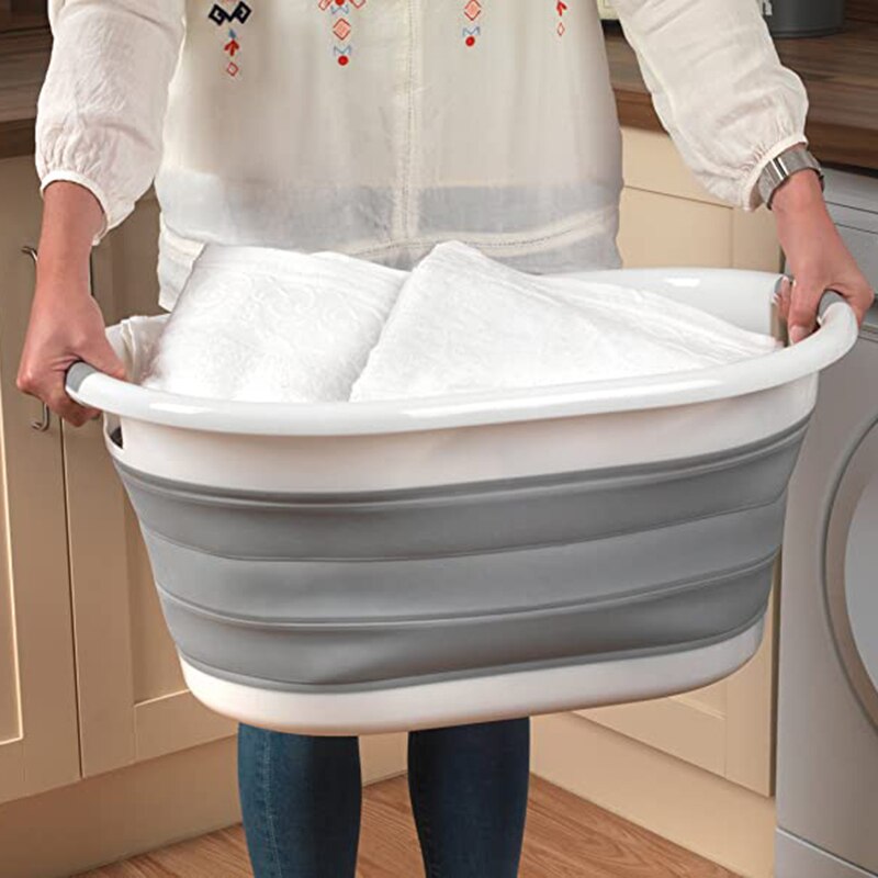Opvouwbare Wasmand Wasmand Vuile Wasmand Kleren Opslag Mand Badkamer Vuile Wastafel
