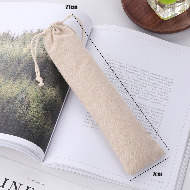 4 Pcs 6mm Straw with Cleaner Brush Short cocktail tubes Long Metal Drinking tubules Drink Straws For Smoothies Tapioca Milk Tea: Long Beige Bag-1 pcs