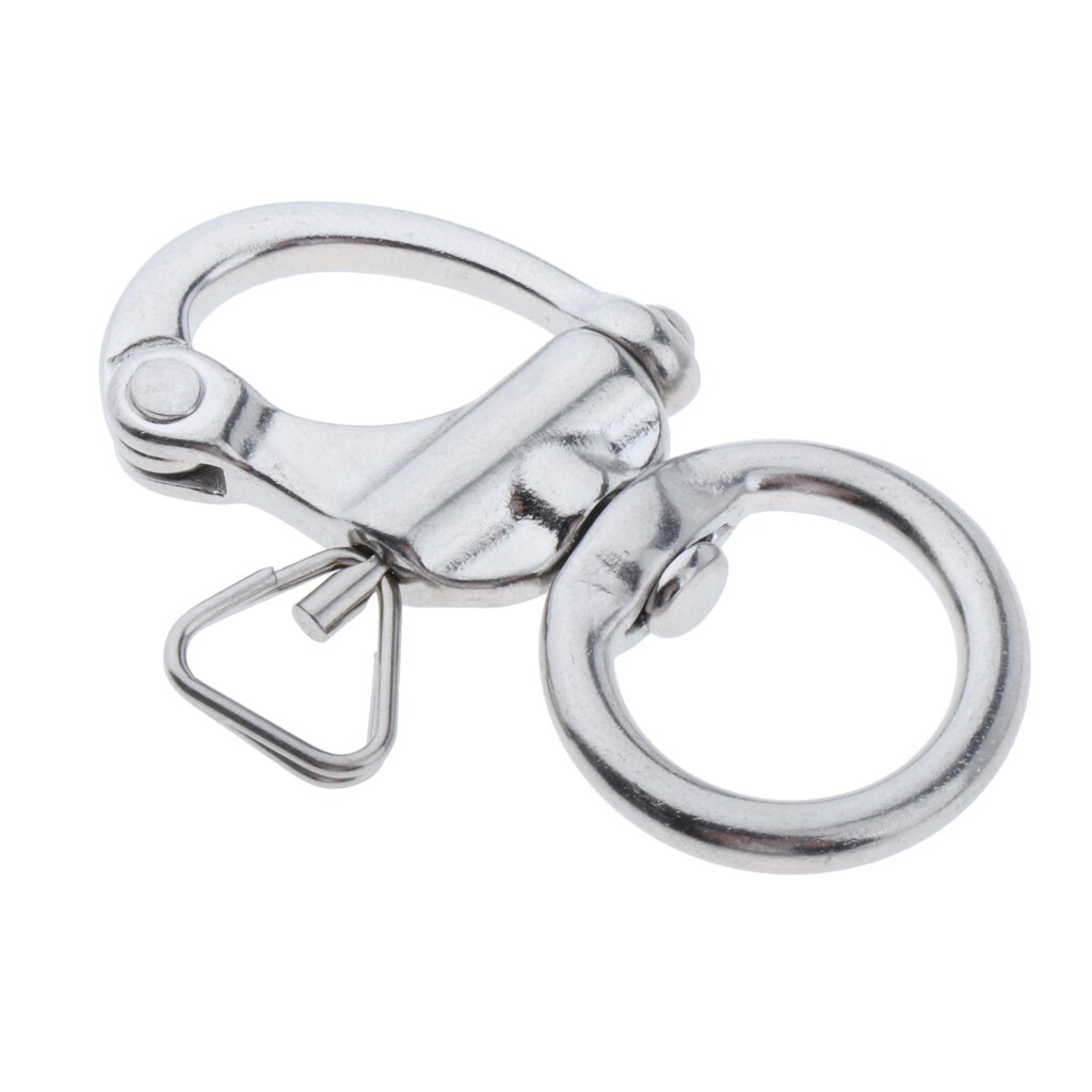 Swivel Eye Snap Shackle Quick Release Bail Rigging Sailing Boat Marine Stainless Steel Clip
