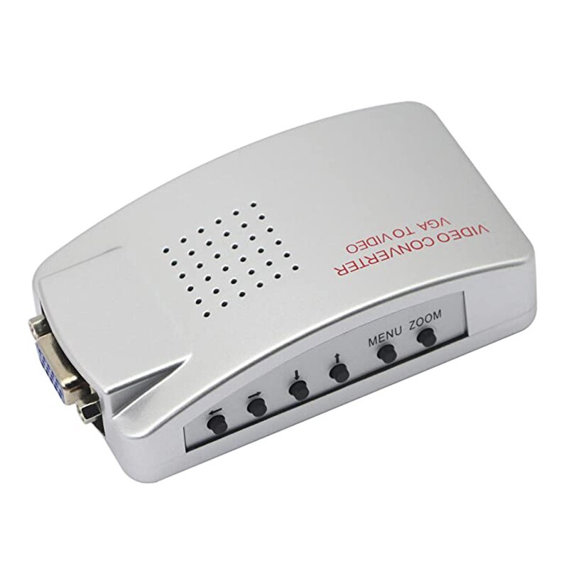 1080p vga til rca adapter kompositt av s-video til vga omformer til hdtv skjerm bærbar stasjonær pc
