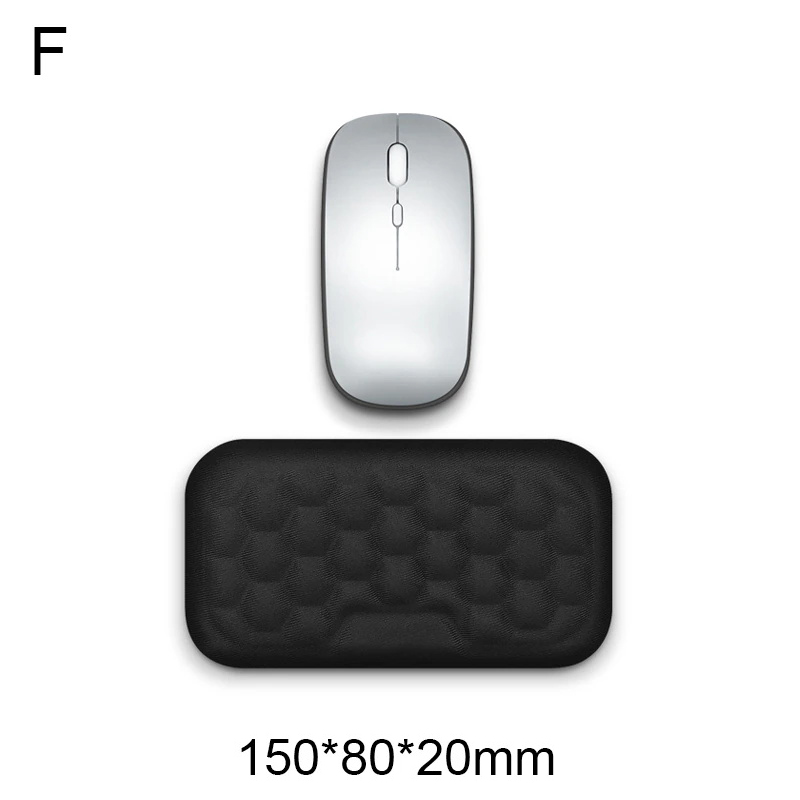 Podkładka pod mysz Ergonomiczna klawiatura Podkładka pod nadgarstek pod mysz Ochrona przed pisaniem w biurze Relaksująca podkładka pod mysz z pianki z pamięcią kształtu Komputer Laptop Podkładka na biurko: W kolorze khaki