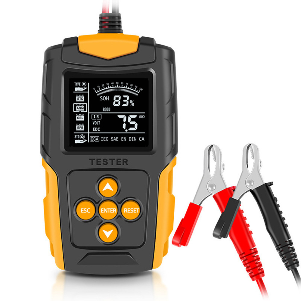 Auto Batterie Tester Batterie Analysator 12V/24V CCA 3Ah-200Ah Digitale Ladung Ankurbeln System Tester für Auto Motorrad lkw Stiefel