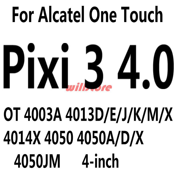 Temperato di Vetro Dello Schermo Della Pellicola Della Protezione per Alcatel One Touch Pop C3 C7 C9/Idol 3 4 4S 4.7 5.5 /Pixi 3 4 3.5 4 5 5.0 5.5 6 6.0: For alcatel Pixi 3 4