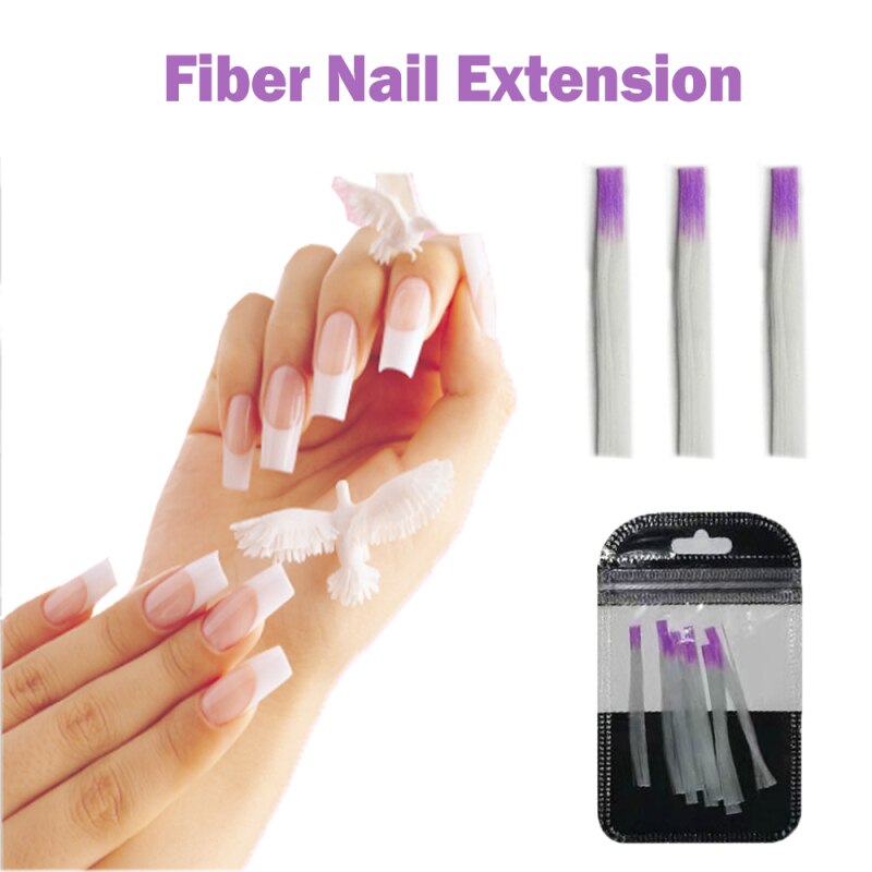 10 pcs Nail Voor Fiber Nagels Acryl Tips Glasvezel Extension Glasvezel voor Nagels Zijde Building Uitbreiding Manicure Tool