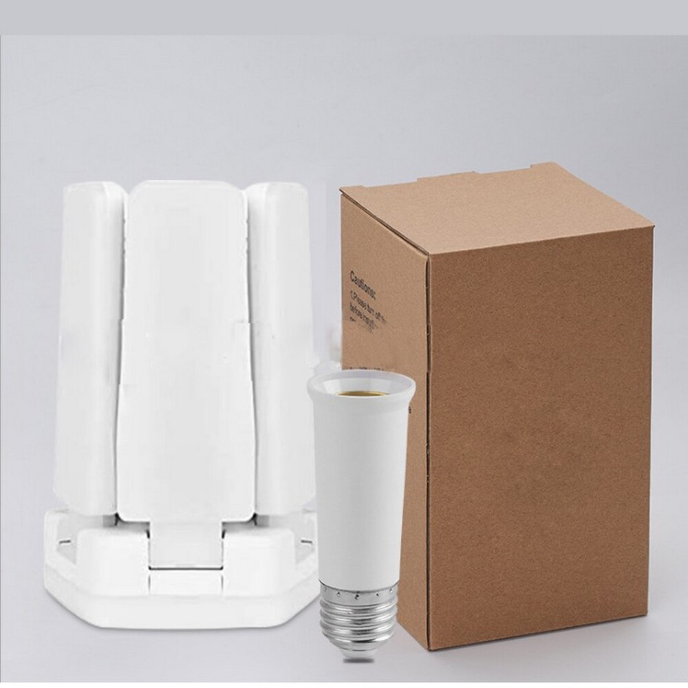 Super Bright Industrial Lighting E26 60W Led Light Bulb Garage 5-leaf Folding Deformable Lamp Fan for Warehouse Workshop Room: type 2