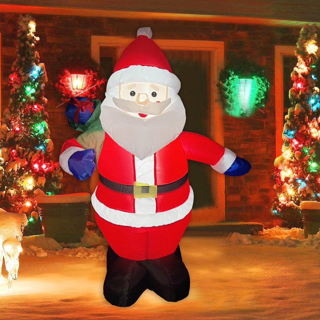 Opblaasbare Kerstman Speelgoed 120Cm Met Led-verlichting Decor Blow Voor Xmas Eu Adapter