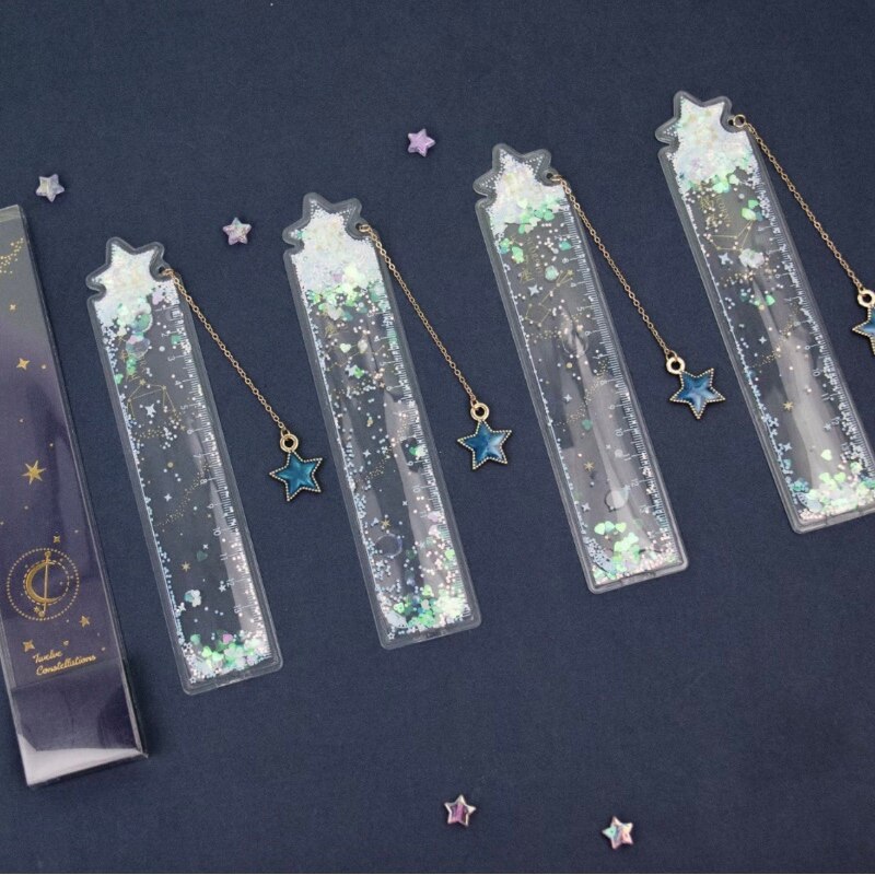 Shinning Plastic Ruler Scale Drawing Tools Straight Ruler Measuring School Office Supplies Student Kid GG194: Default Title