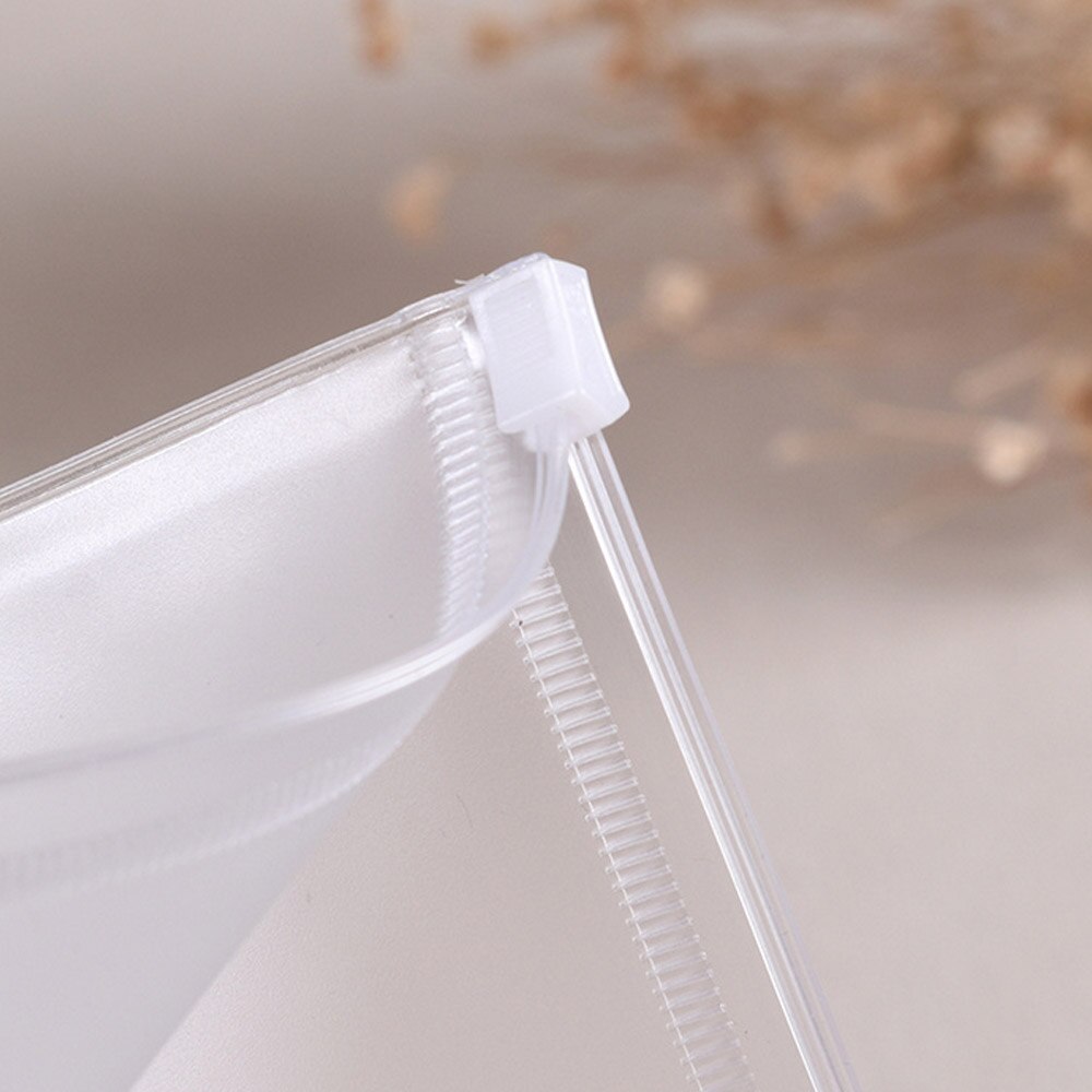 Lot De 3 Classeurs A6 PVC Transparent Souple - 6 Anneaux Rechargeables - Fermeture à Clip - Étanche Et Portable