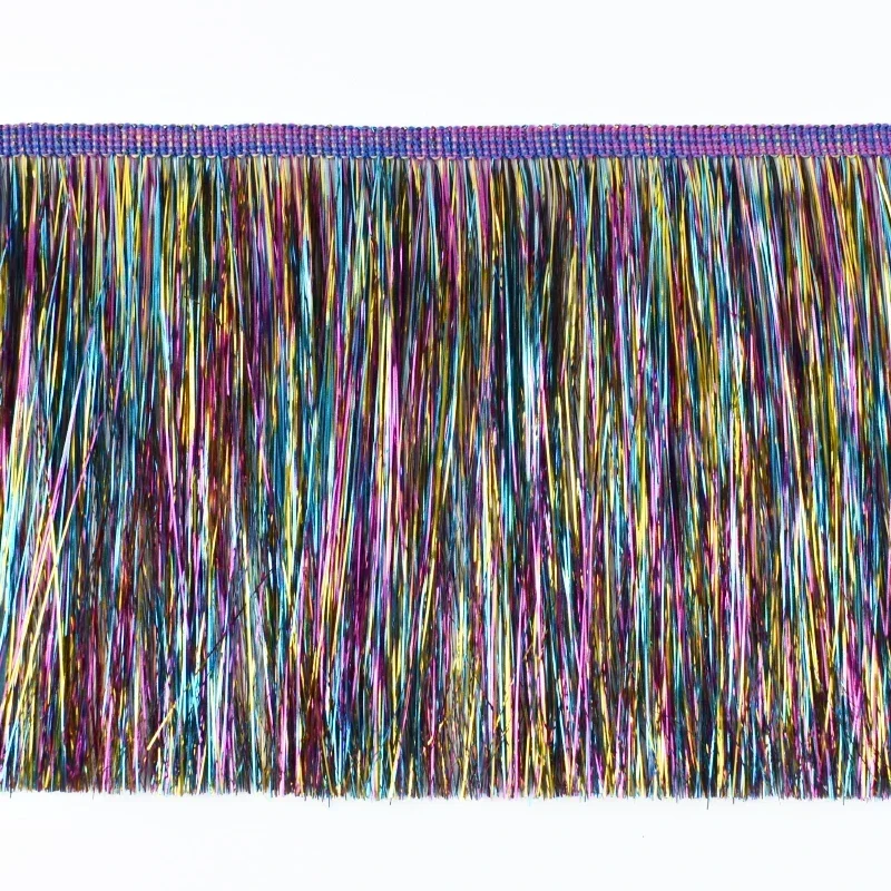 Borlas de flecos de colores para ropa, cinta de decoración para cortinas, accesorios de costura, 15cm, 1/2/4 metros: S / Lavanda