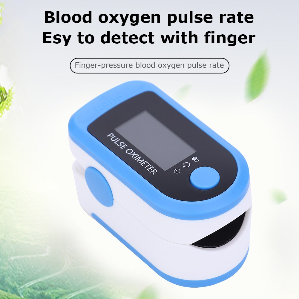 Finger Oximeter Digital Fingertip Pulse Oximeter 0.96 inch Display Blood Oxygen Saturation Meter SpO2 Monitor Protable Household