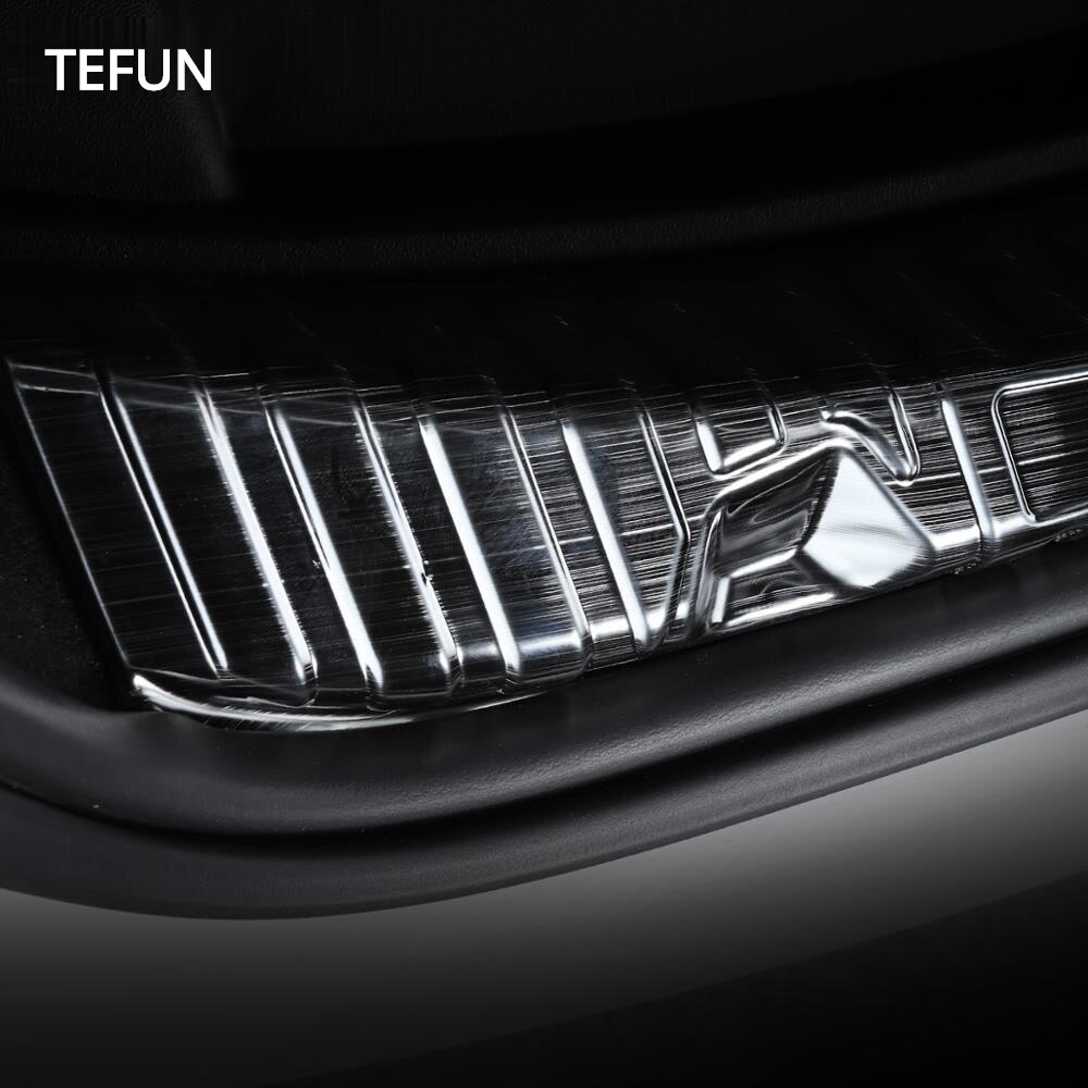 Stainless Steel Trunk Inner Guard for Tesla Model 3 Model Y 2022 Car Inner Rear Bumper Guard Plate Cover Trim Accessories