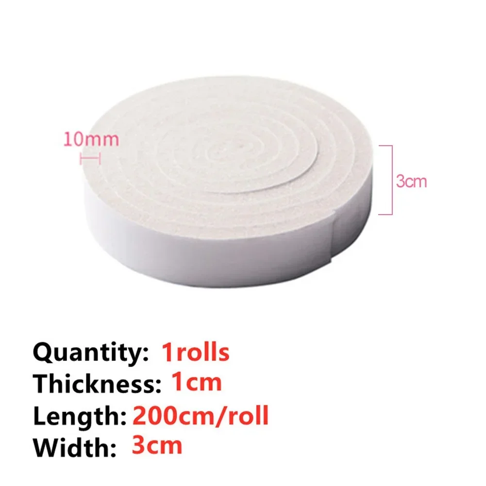 Door Window Sealing Strips Sound-Proof Foam Weatherstrip Noise Insulation Draft Excluder Bottom Seal Strip Blocker Wind Guard: light green