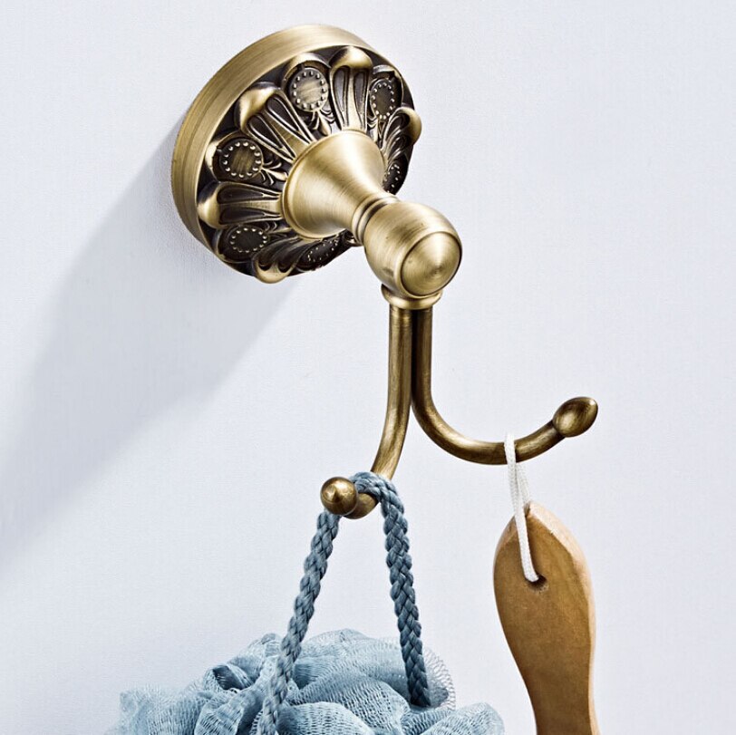 Brass Antique Hardware Set Toilet Paper Holder Soap Holder Towel Rack Paper Towel Holder Bathroom Shelf Robe Hook