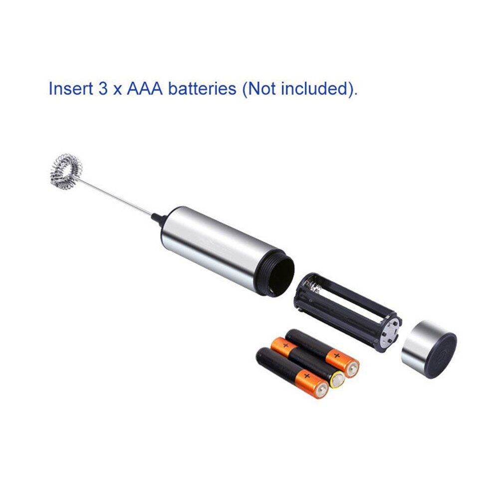 Batidora eléctrica de mano para leche, batidora de doble resorte, batidora de cabezal, batidora, herramienta para cafetera