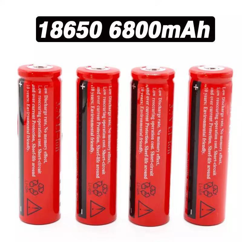 100% Original BRC18650.batería de litio. 3,7 V. Voltios.6800mah. Recargable. Li-Ion para elbanco.de.potencia.linterna.