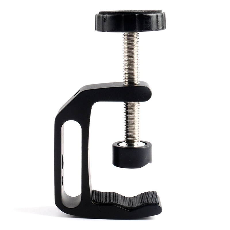 Mini Ball Head 1/4inch Mount for Camera Tripod with Aluminium C Type Screw Mount Clamp Fixed Desktop Bracket