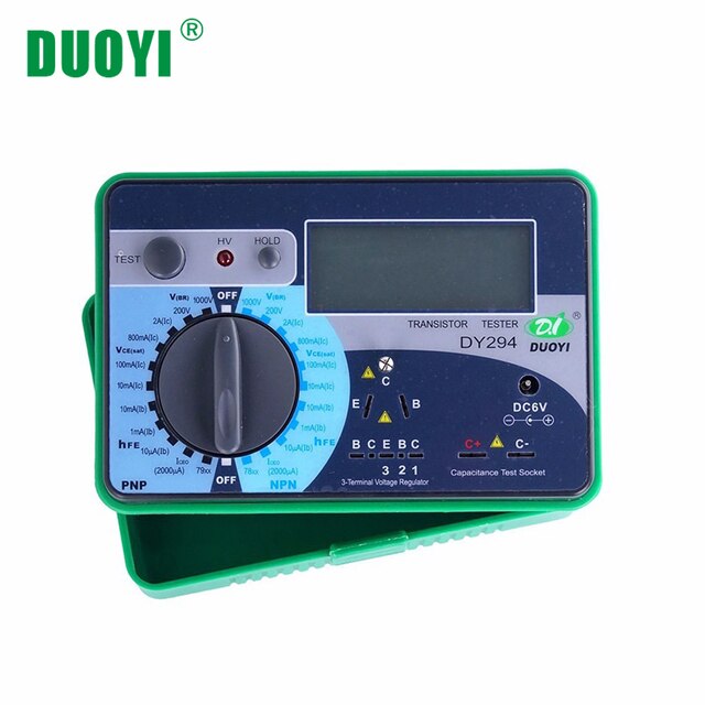 Duoyi  dy294 multifunktions digital transistor analysator testare halvledardiod triode omvänd ac likspänning kapacitans fet: Default Title