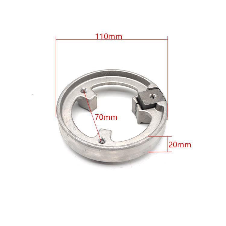Conversion de frein à disque de frein à tambour pour moto, anneau de serrage pour frein à tambour arrière de 110mm/130mm 70mm