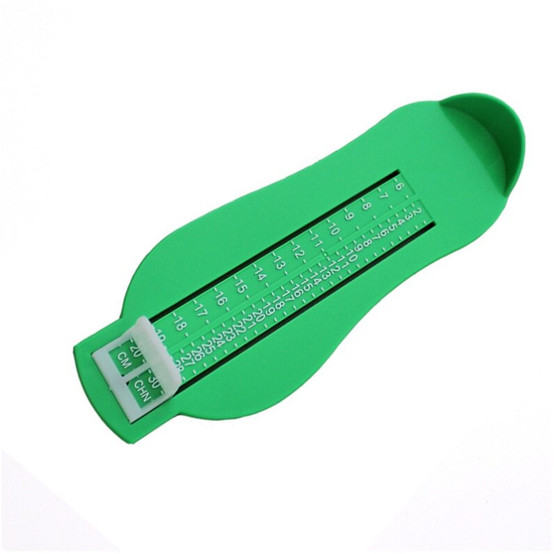 Kid Infant Foot Measure Gauge Shoes Size Measuring Ruler Tool Baby Child Shoe Toddler Infant Shoes Fittings Gauge foot measure: grass green