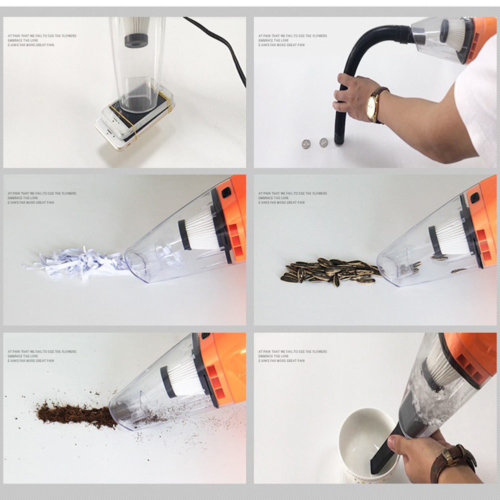 12V 120W Auto Stofzuiger High Power Nat Droog Tweeërlei Gebruik Handheld Draagbare Stofzuiger Hoover Cleaner Grote vent Cleaner voor Home/Auto