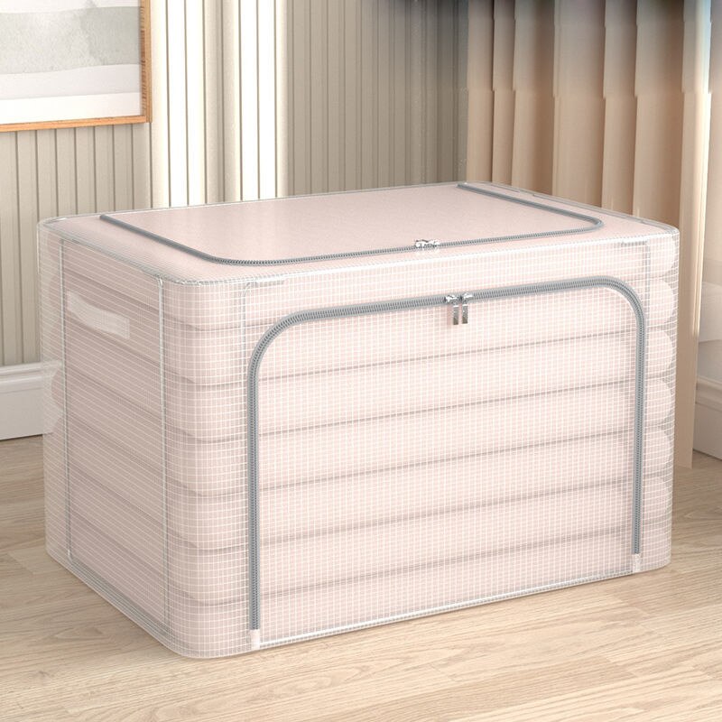 Folding Storage Box Clothing Underwear Quilt Toys Organizer Waterproof Fabric Modern Bin Box Househould Cabinet Bag: 66L 50X40X33CM / huilalian