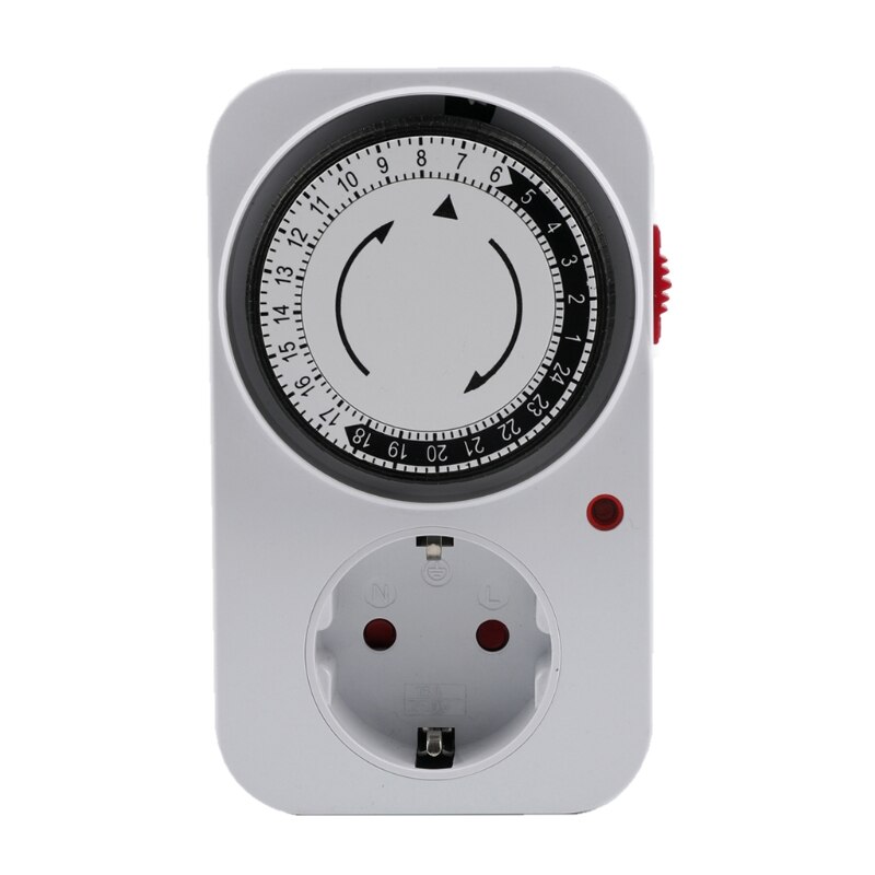 24 Hour Cyclic Timer Switch Kitchen Timer Outlet Loop Universal Timing Socket Mechanical Timer UK EU US Plug