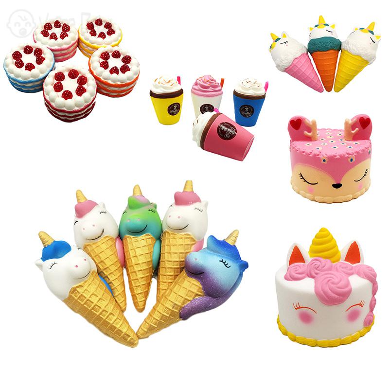 FANS ONLY Kawaii Unicorn Donut Squishy Toy Smooth Mushy Squish For Stress Relief for over 10 dollars