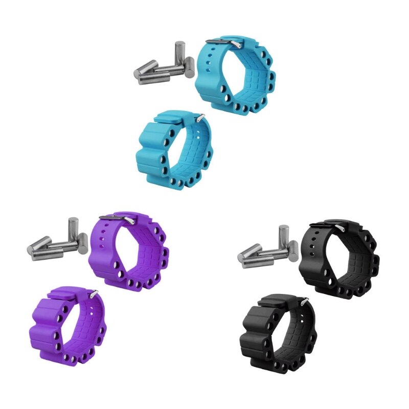 2 Pcs Durable Wrist Weights Wearable Weight Training Bracelet Intensify Fitness 448D