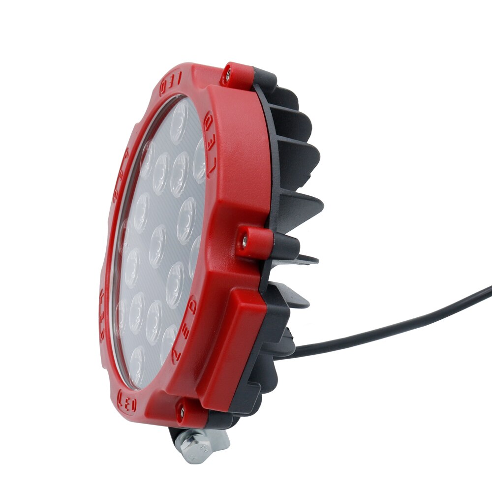 2pcs 7 inch 51W Round LED Work Light Spot Beam For 4x4 Offroad Truck Tractor ATV SUV Driving Lamp