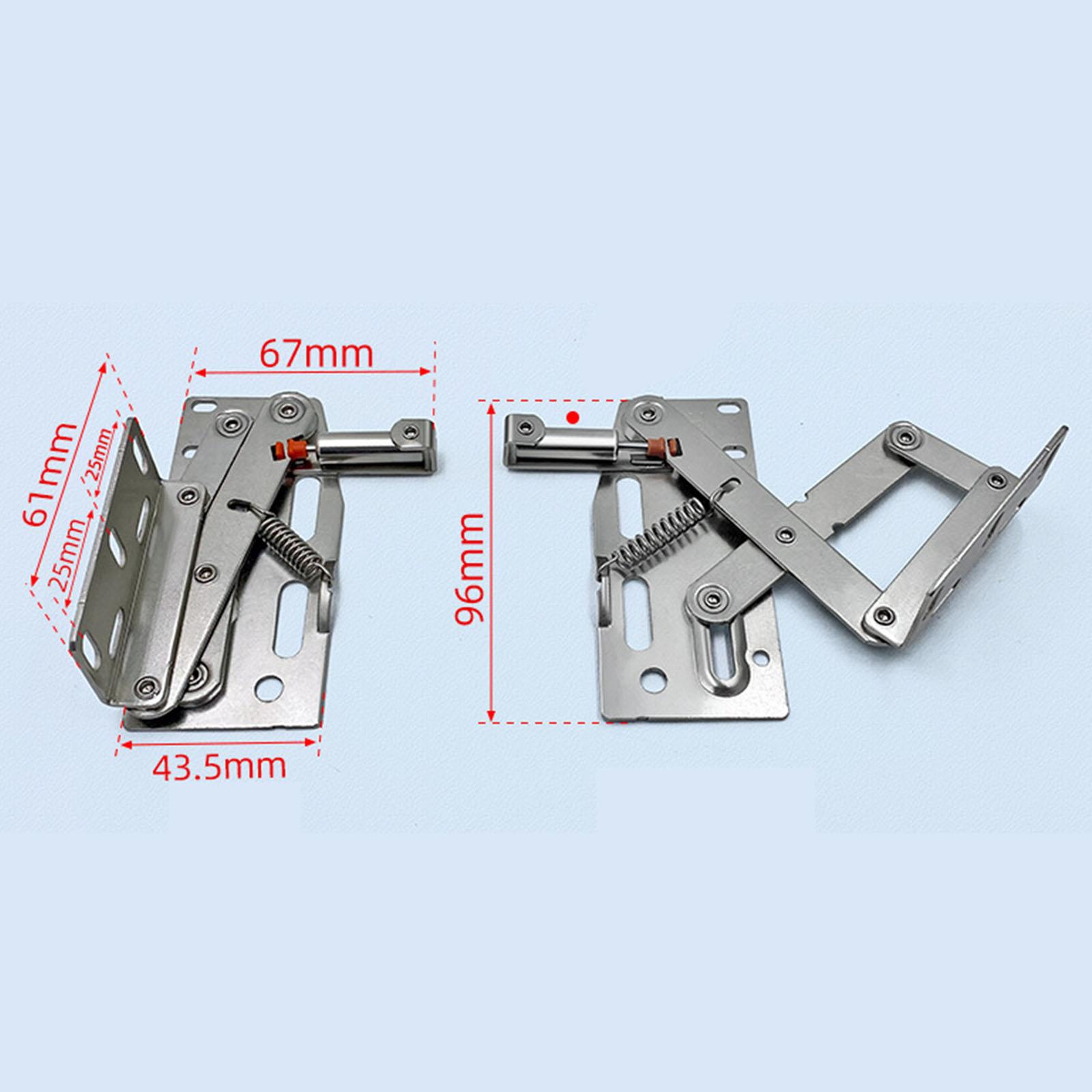 Bisagras de bandeja con punta de 2 piezas, piezas de repuesto prácticas y resistentes para optimización del espacio, bisagra de amortiguación de tijera para puertas de armarios de cocina