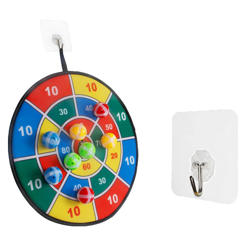 [Lustige] Sport Spielzeug Sozialen Eltern-Kind Spiel Sicherheit Dart Board Mit 8 stücke Klebrige balls Set Schießen spiel Familie interaktive spielzeug