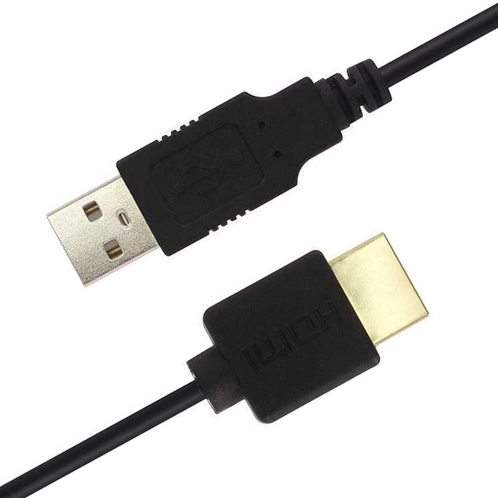 USB zu HDMI Ladekabel Männlichen Ladegerät Kabel Splitter Adapter HDTV PlayStation3 DVD Monitor USB 2.0 Stecker auf HDMI Stecker Kabel