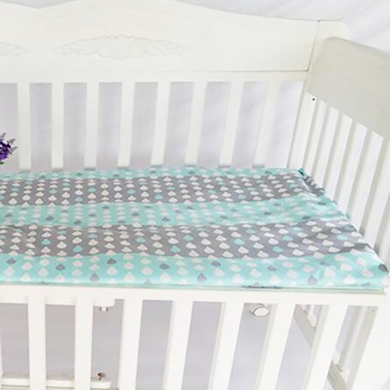 Nyfødte baby sengelinned sengetøj ark krybbe beskyttelse madras lagner blød 100%  bomuld tegneserie print 140*70cm bwz 002: Bwz 002d