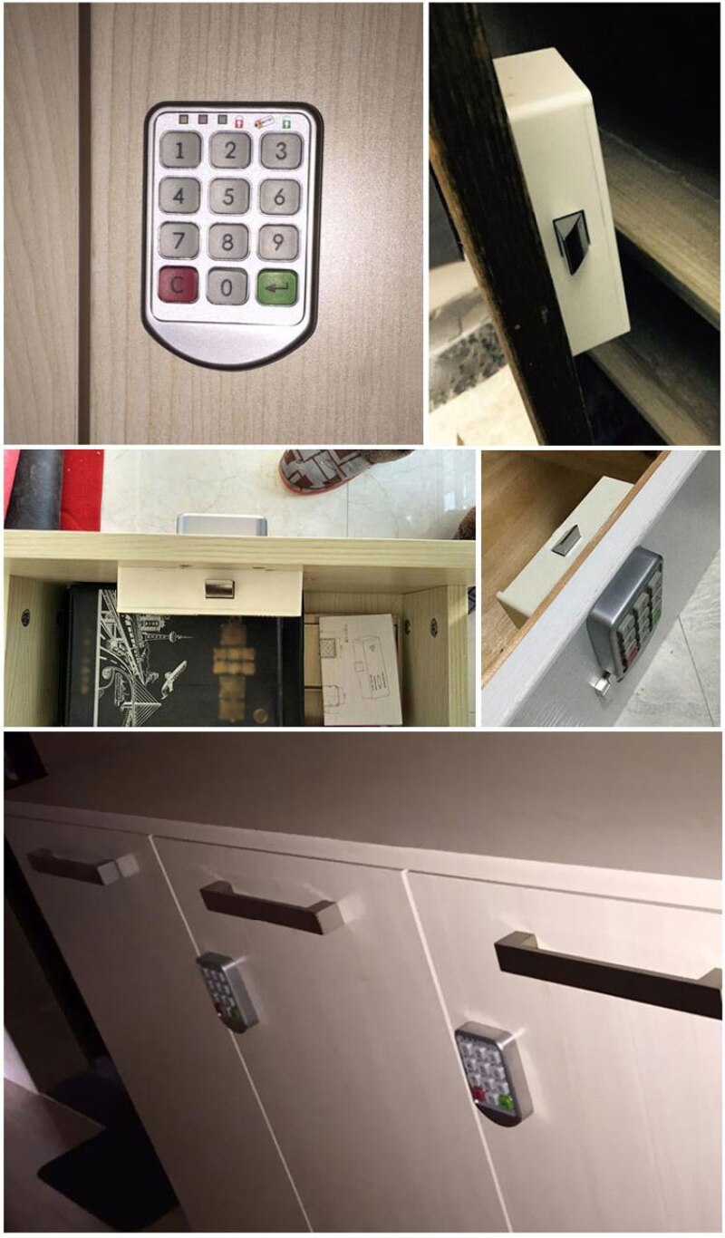 Elektronische Deurslot Intelligente Digitale Wachtwoord Lock Keypad Canada Nummer Code Sloten Voor Kast Deur Intelligente Lade Veilig