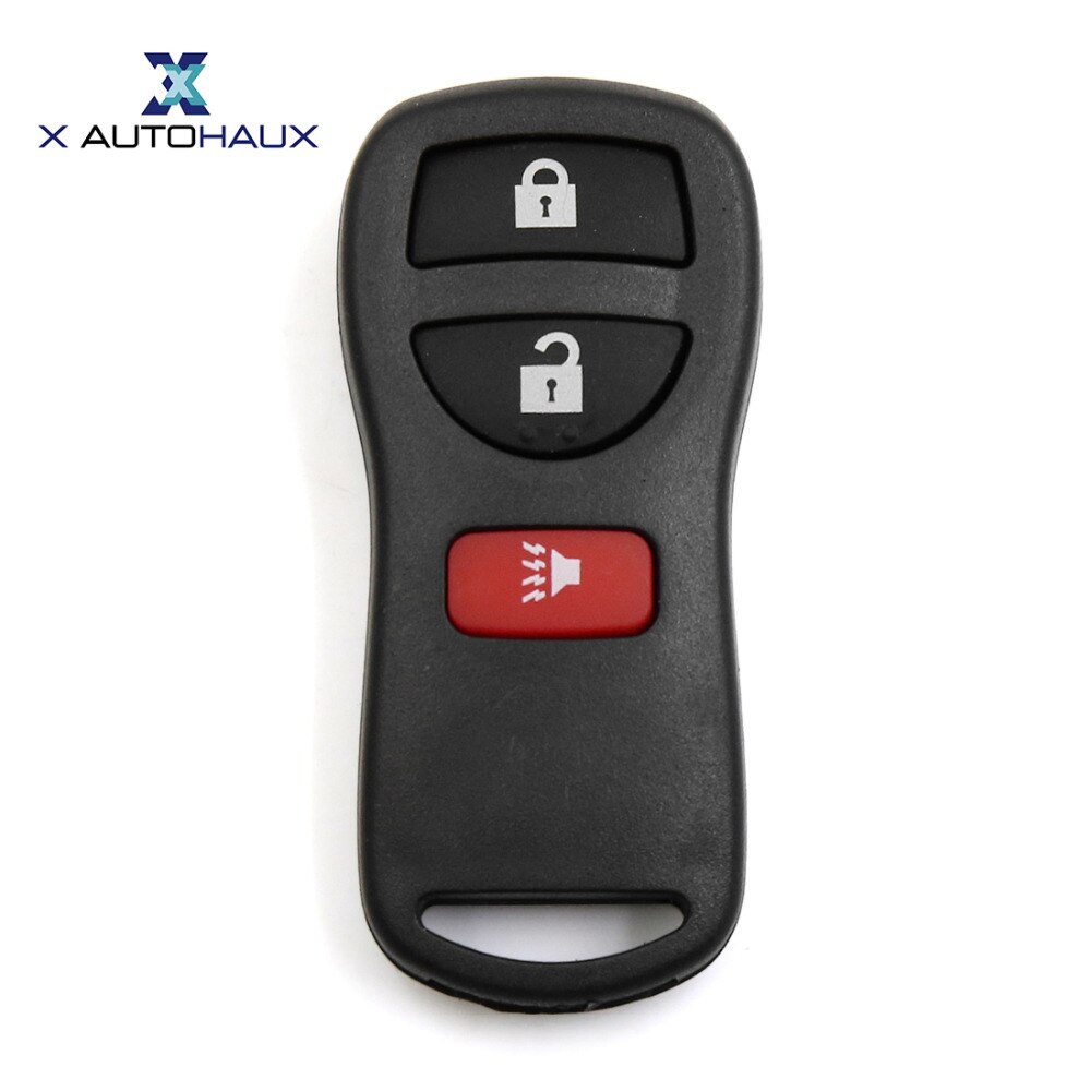 X Autohaux 3 Button Key Fob Afstandsbediening Case Vervanging CWTWB1U415 CWTWB1U733 CWTWB1U821 Voor Nissan Xterra 2002-2005