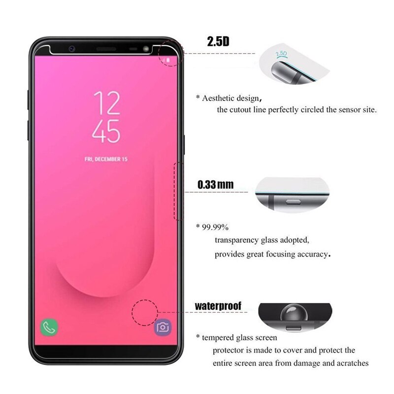 3Pcs Screen Protector Voor Samsung Galaxy J6 Plus Gehard Glas Voor Samsung J4 Plus Sansung J4Plus J6Plus Glas Beschermende film