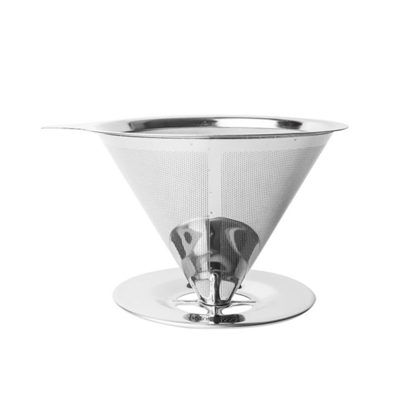 Reusable Coffee Filter Stainless Steel Cone Coffee Filter Baskets Mesh Strainer: 5