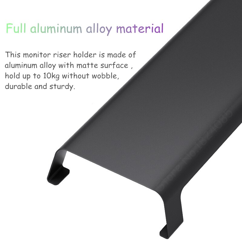 Soporte de Monitor de aluminio para ordenador portátil, plataforma resistente para pantalla LCD iMac MacBook, organizador de mesa