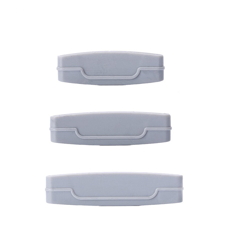 3Pcs/Set Portable Toothpaste Squeezer Toothpaste Dispenser Plastic Toothpaste Clip Bath Accessories: grey