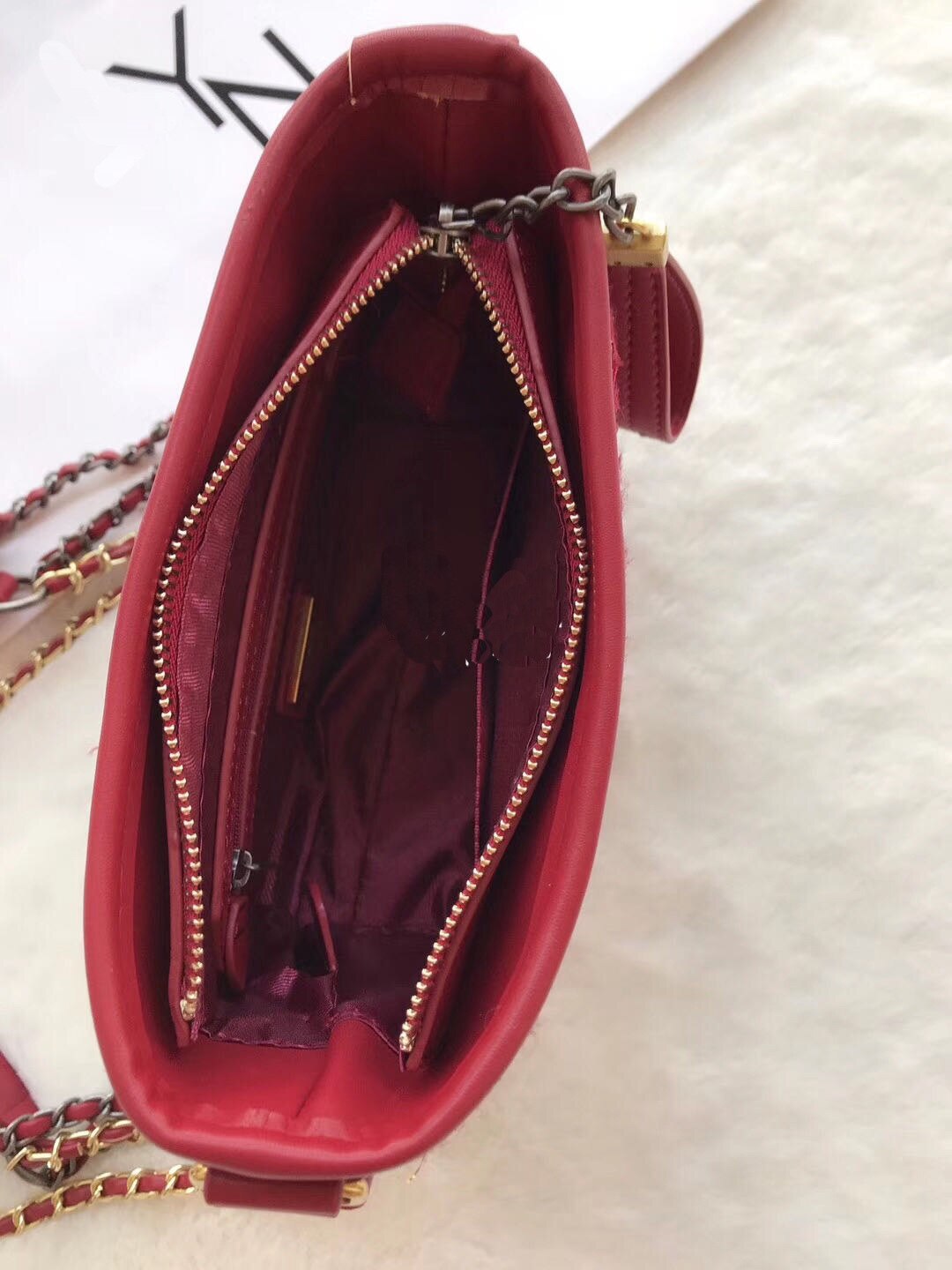 Yiyi's Thai ly woollen cloth wandering bag n Yuanbao chain bag slant cross bag for women