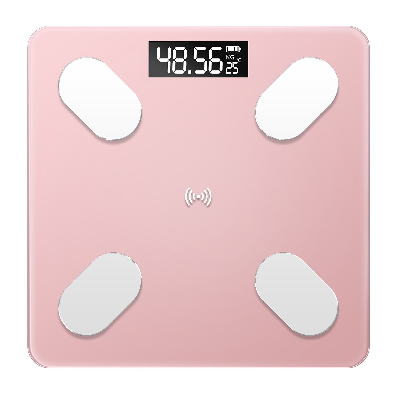 Bluetooth Body Fat Scale BMI Scale Smart Electronic ​Scales LED Digital Bathroom Weight Scale Balance Body Composition Analyzer: Pink