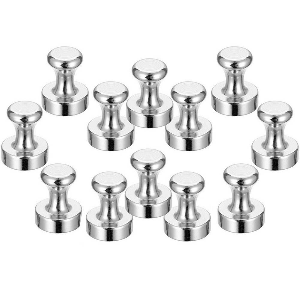 10/20x pines magnéticos imanes de neodimio Pin tablero imán para tablero imanes de cono imanes de nevera súper fuertes para herramienta de almacenamiento en el hogar: BLANCO