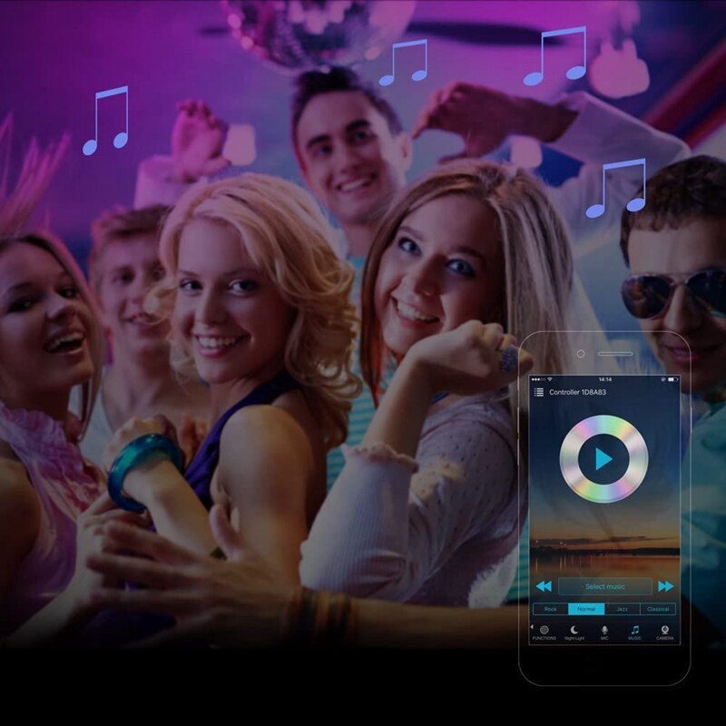 RGB Led Licht Streifen Voice Control Arbeit mit Alexa & Google Hause, WIFI Drahtlose Smart Controller mit Freies App Über IOS Oder Android