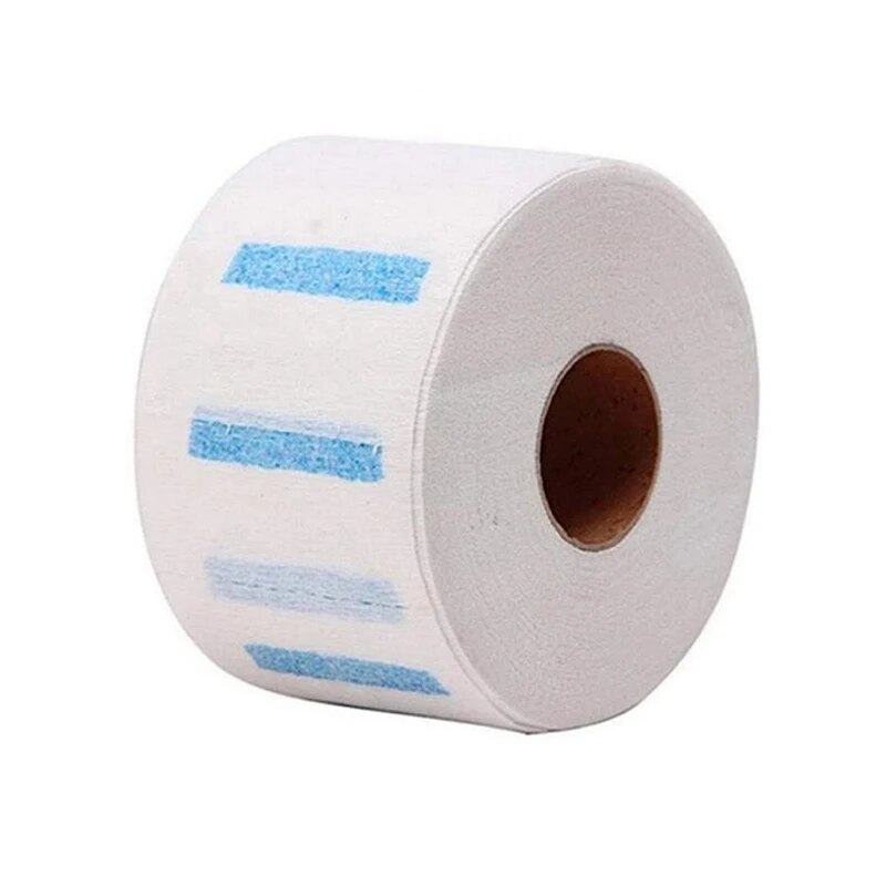1 rollo/paquete de tiras desechables para el cuello, accesorio de corte de pelo, papel para el cuello, peluquero ajustable, salón de peluquería dedicado para peluquero: Blanco